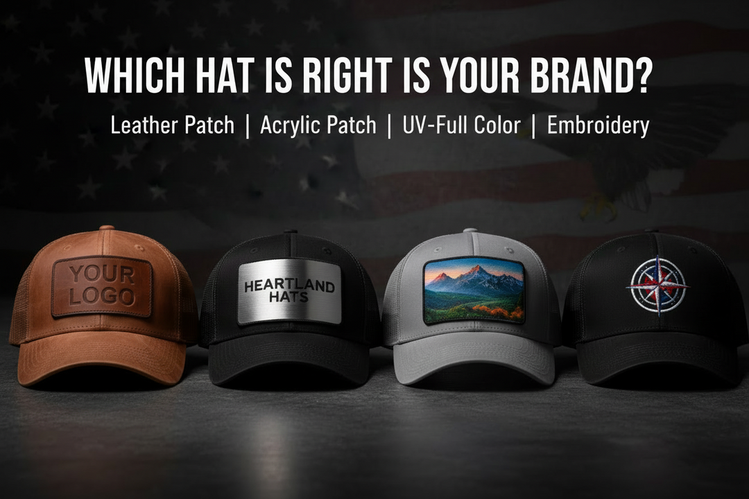 Leather Patch Hats vs Embroidered Hats vs Acrylic Patches: Which Is Right for Your Brand?