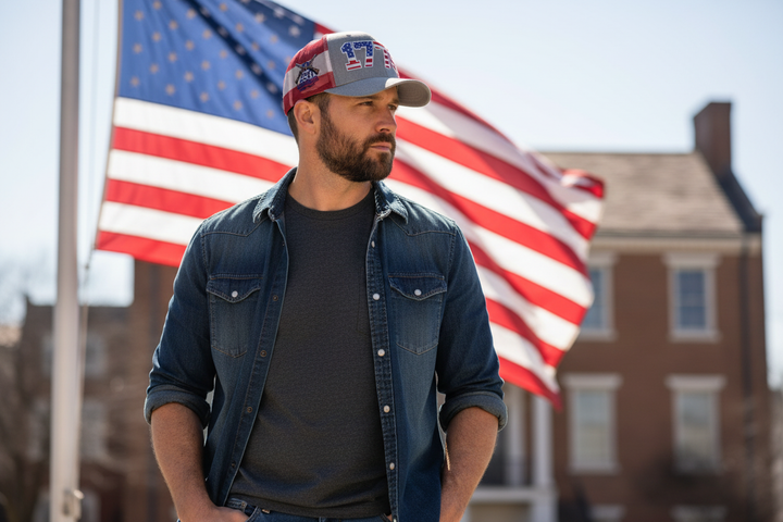 1776 250th Anniversary Hat - Three-Quarter View