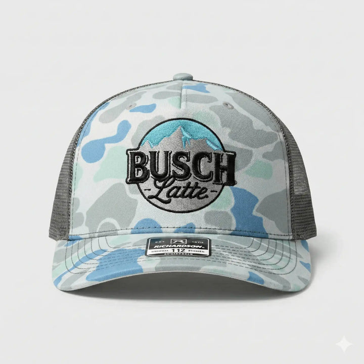 Busch Latte Richardson 112PFP Trucker Hat - Saltwater Duck Camo