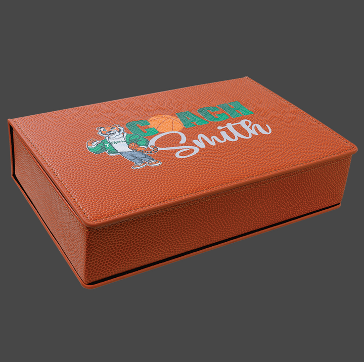 6 oz. Laserable Leatherette Flask Gift Set