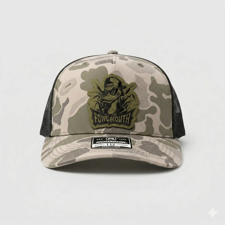 Fowl Mouth Camo Duck Hunting Hat - Richardson 112 Trucker