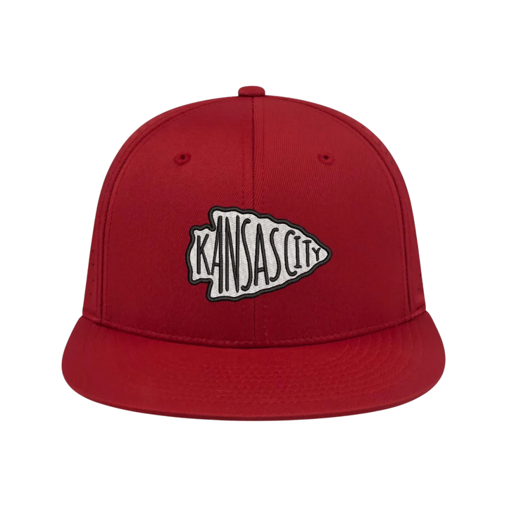 Kansas City Arrowhead Snapback Hat - Black Richardson 112 Trucker Cap or Yupoong Trucker