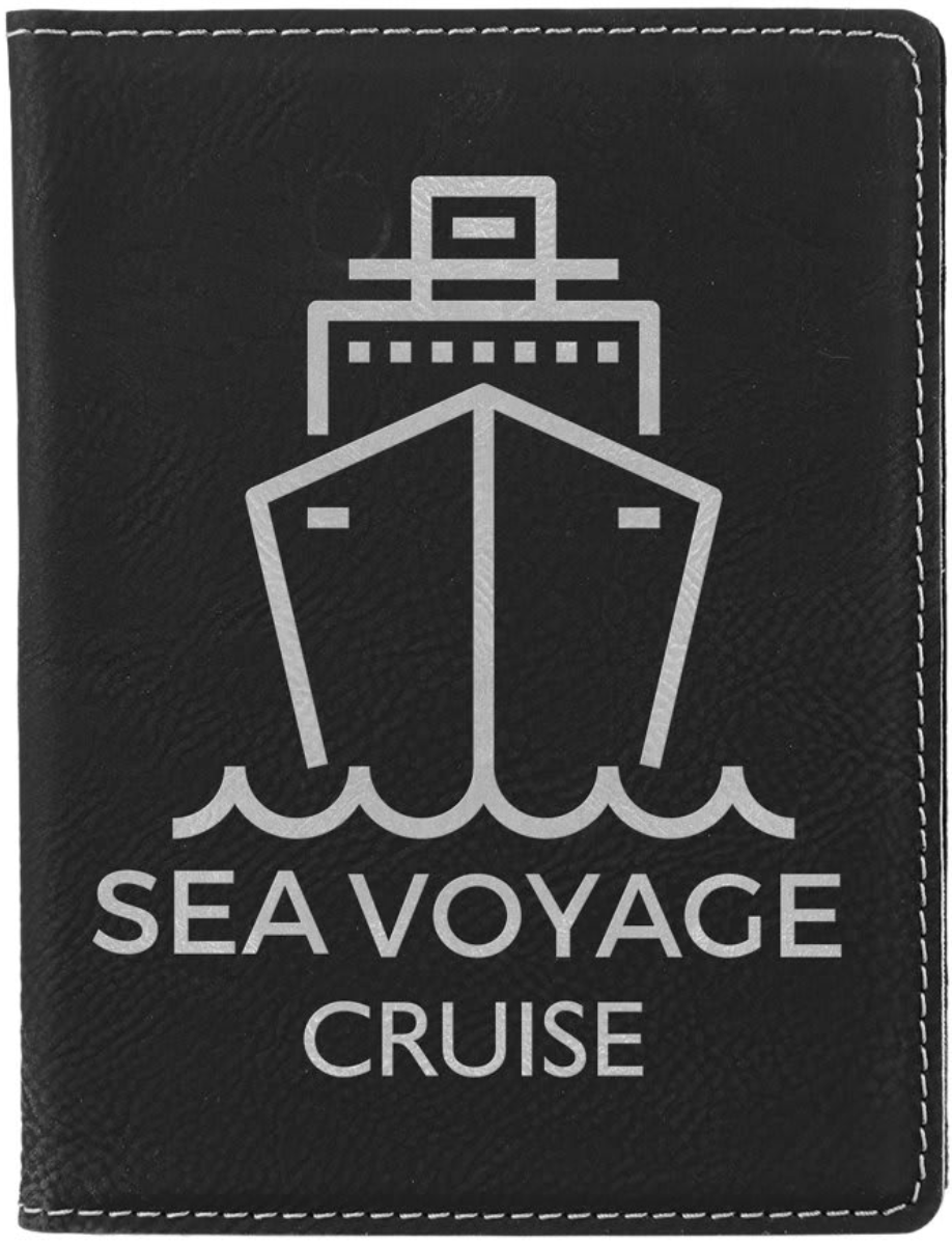 Custom Engraved Leatherette Pass Port Holder