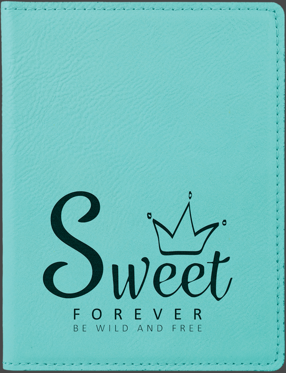 Custom Engraved Leatherette Pass Port Holder