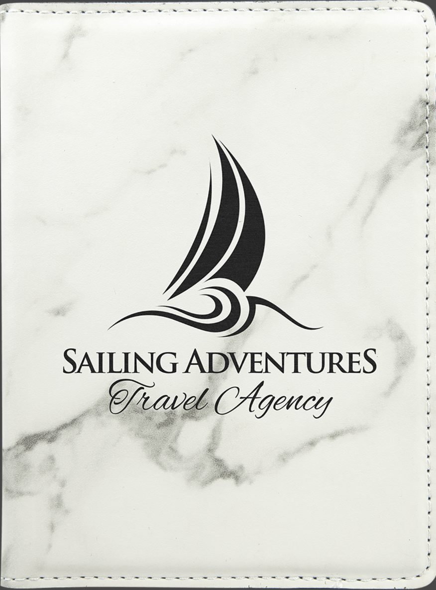 Custom Engraved Leatherette Pass Port Holder