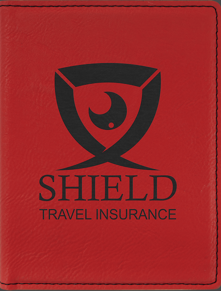 Custom Engraved Leatherette Pass Port Holder