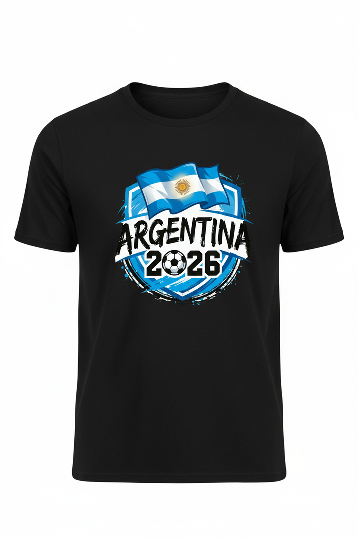 Argentina 2026 on black tee