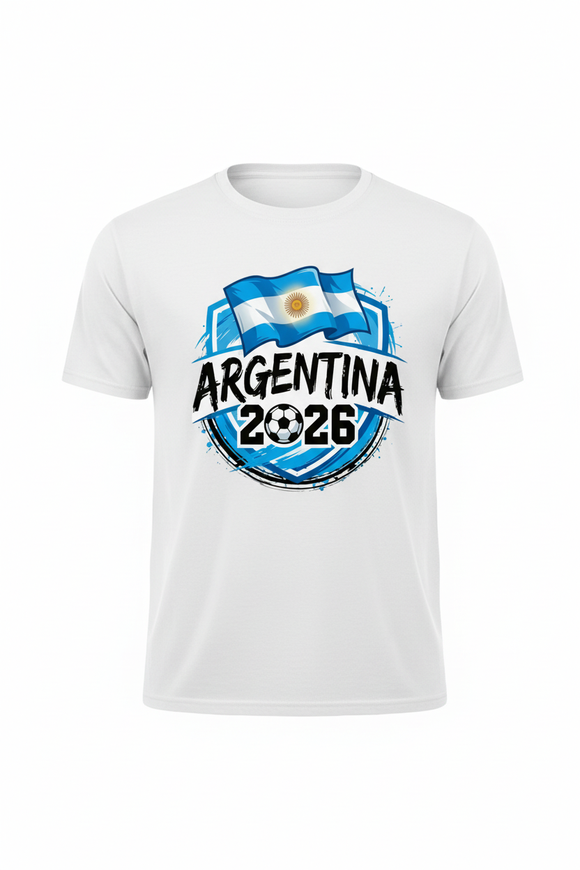 Argentina 2026 on white tee
