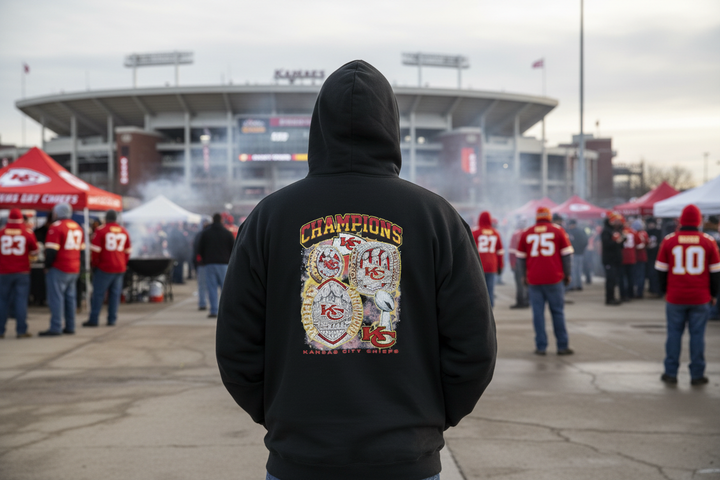 Back view at Arrowhead tailgate
