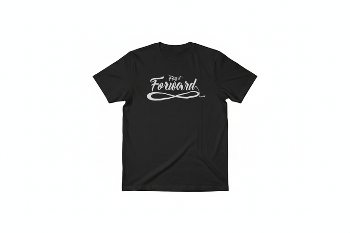 Black Pay it Forward tee studio