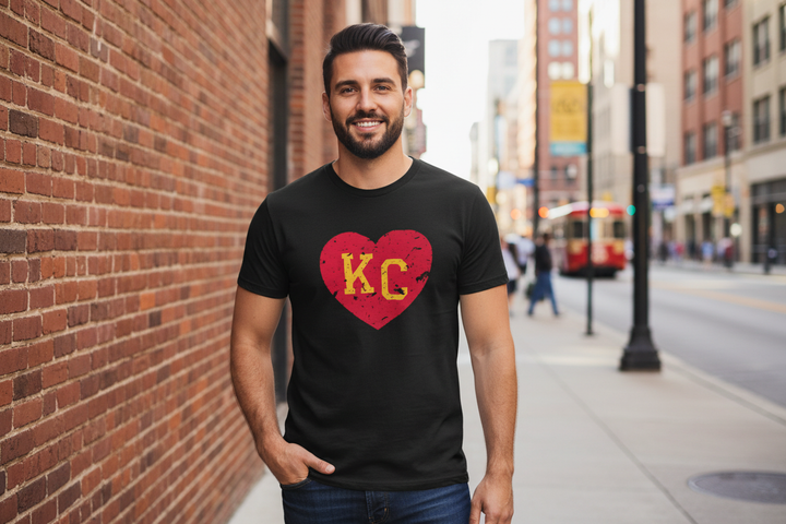 Black tee - urban KC backdrop