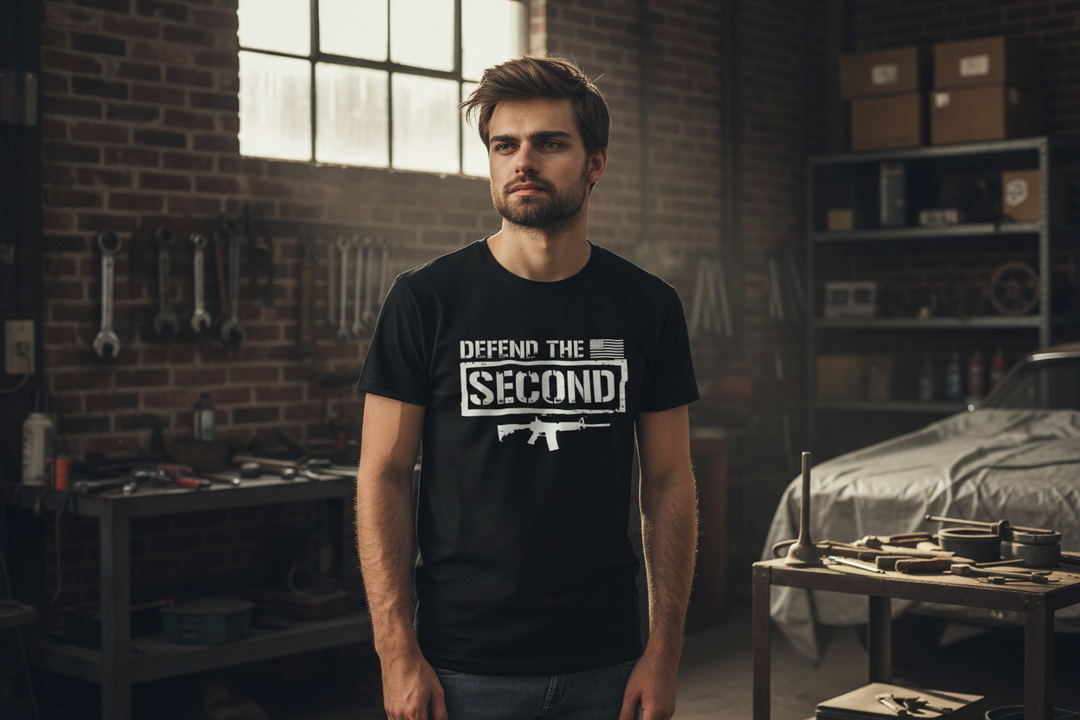 Black tee - workshop/garage vibe