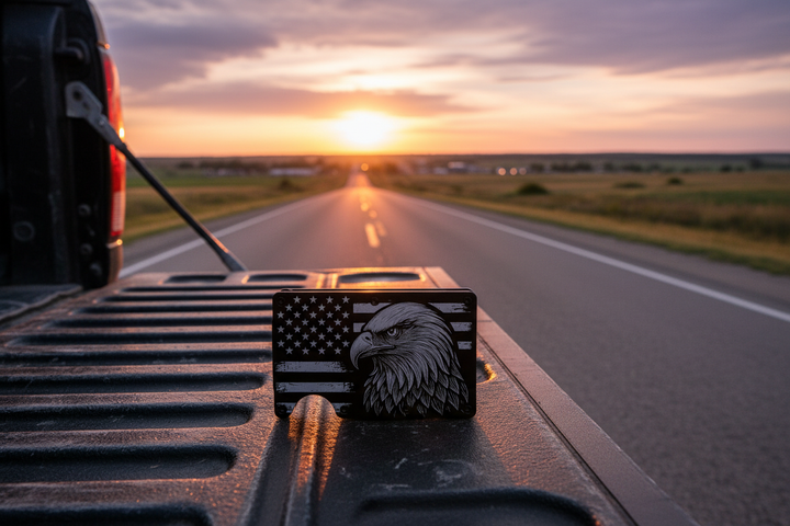 Black Wallet on Truck Tailgate