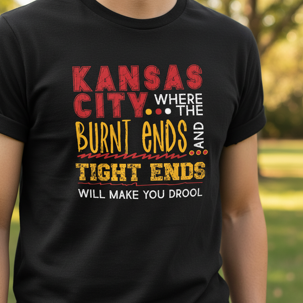 Close-up Burnt Ends design