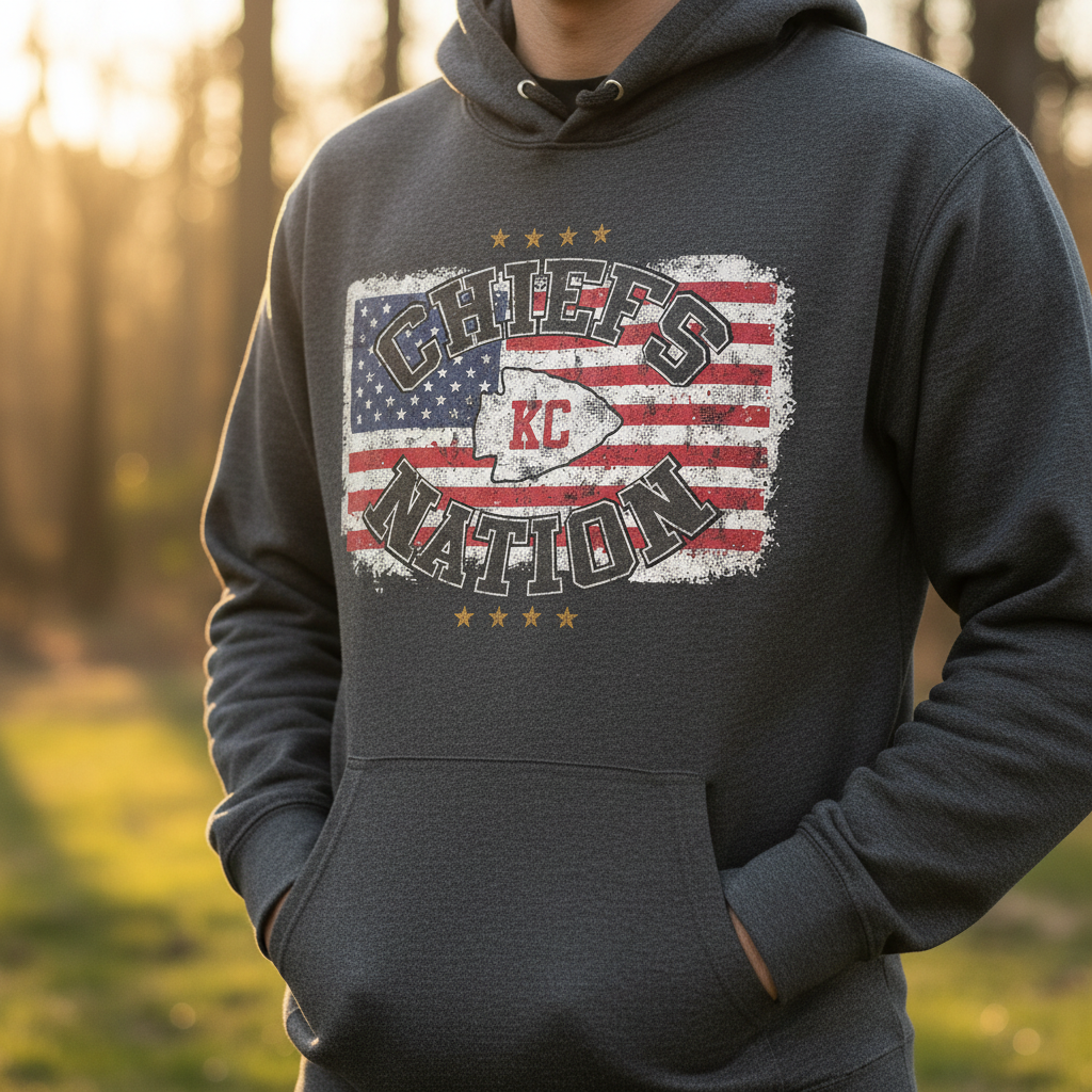 Close-up dark grey hoodie design