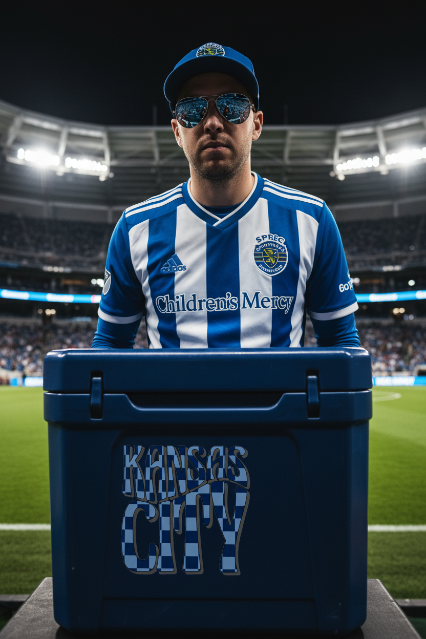 Confident Sporting KC Fan Portrait