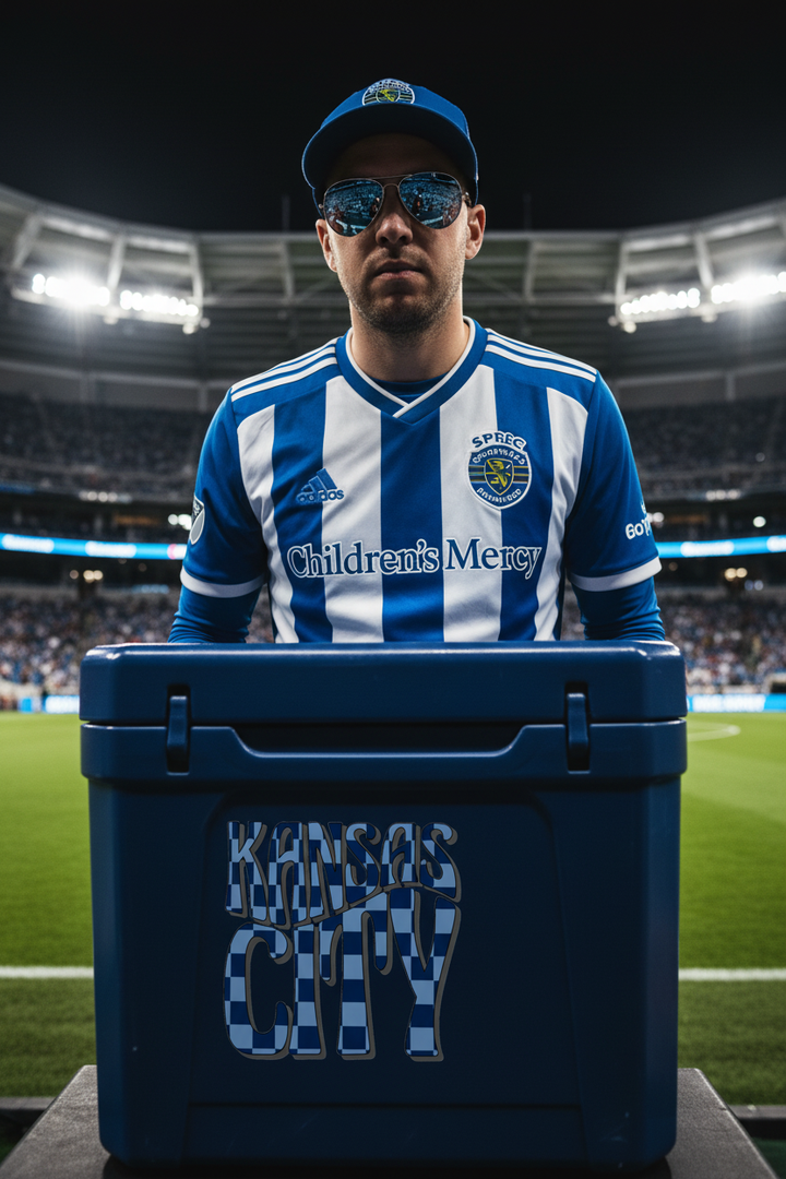 Confident Sporting KC Fan Portrait