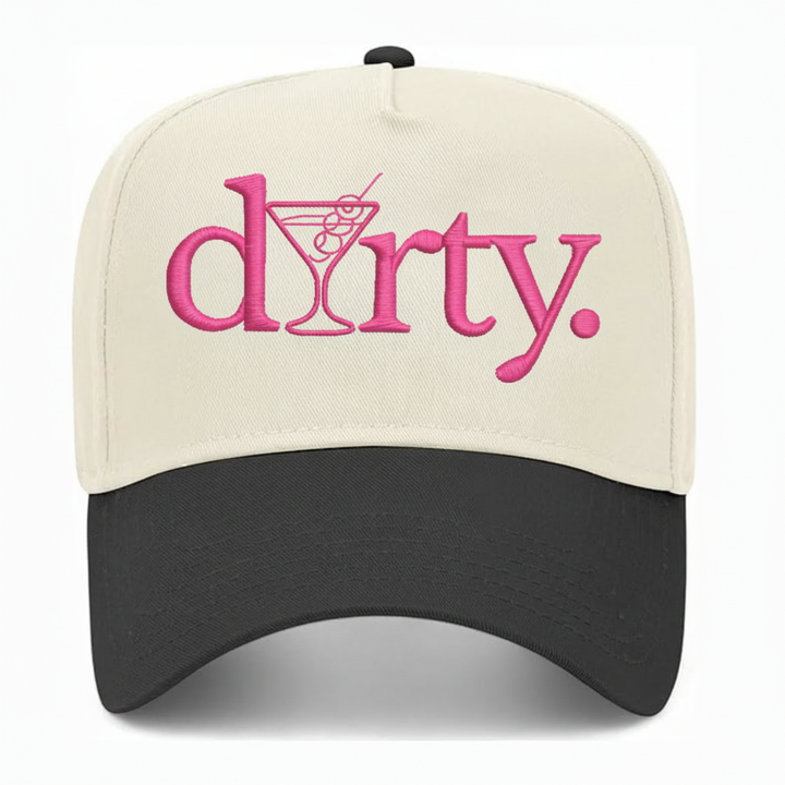 Dirty Hat Pink Embroidery