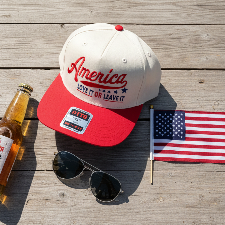 Flat lay summer americana