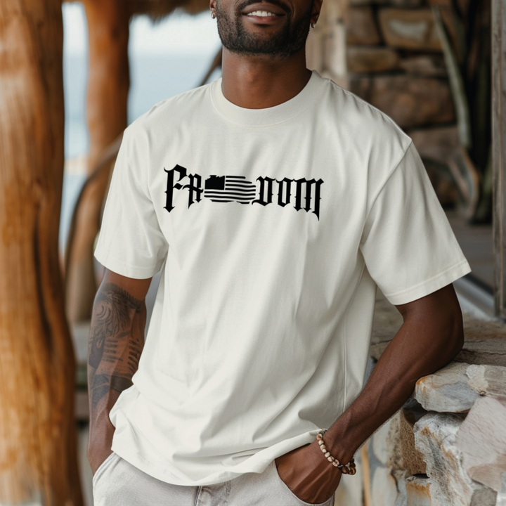Freedom Flag T-Shirt | Minimalist Patriotic Tee