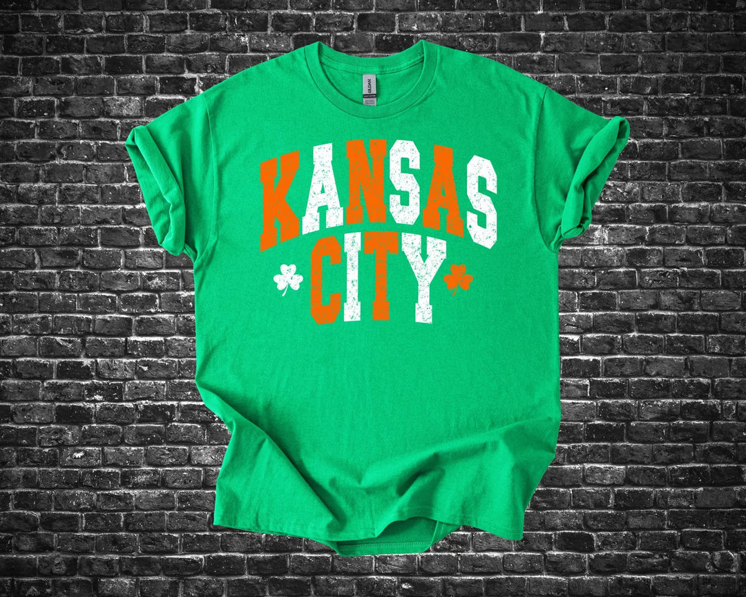 Kansas City St. Patrick's Day T-Shirt - Irish Pride KC Shamrock Tee