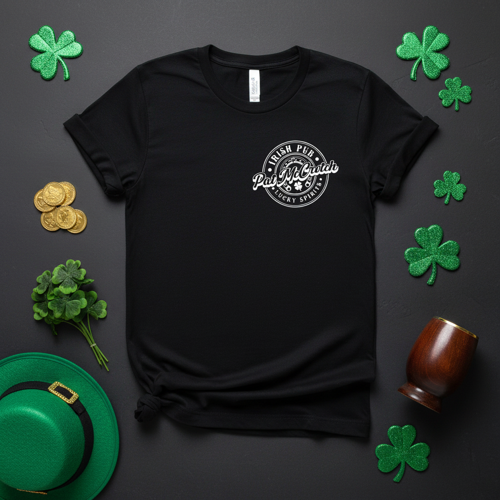 Flat lay with St. Paddy's accessories