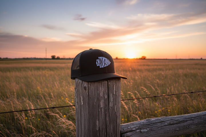 Kansas City Hat on Fence Post - Heartland Lifestyle