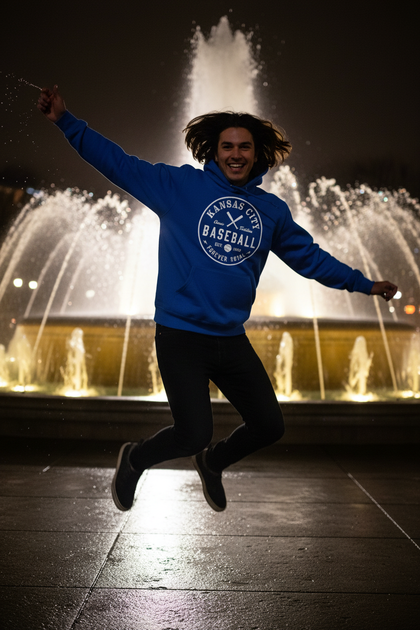 Action shot at KC landmark