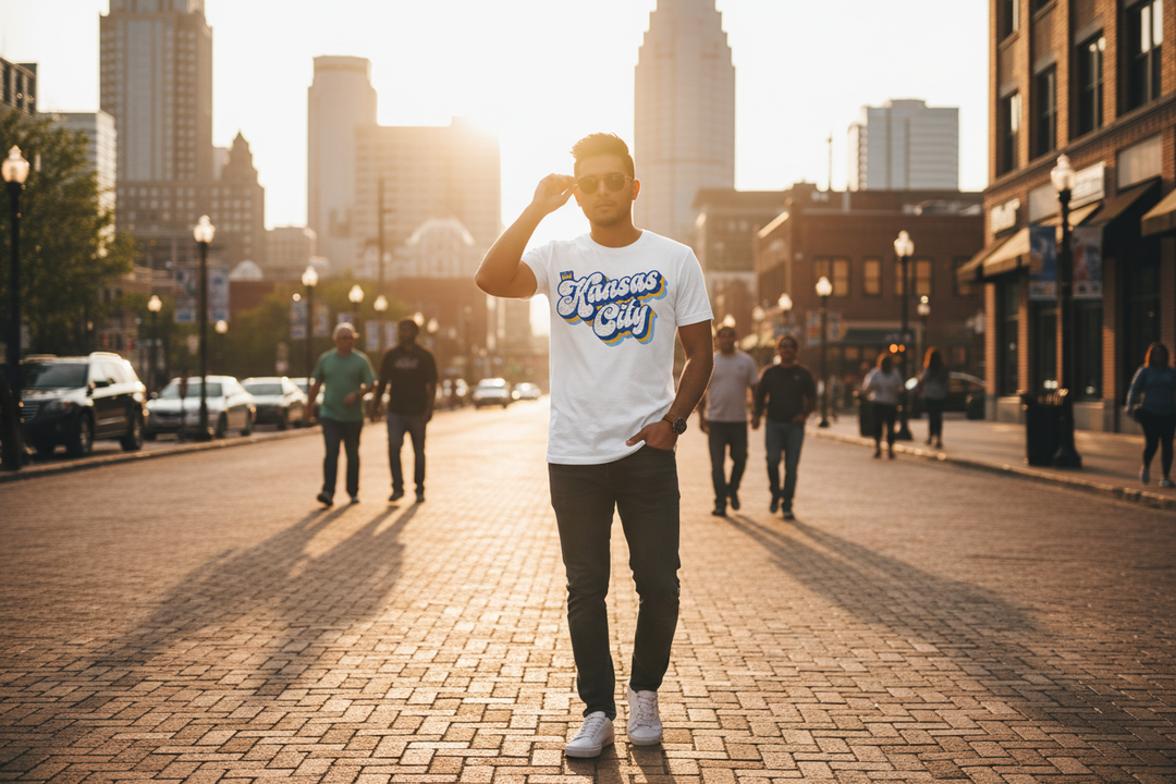 Kansas City Retro Script Lifestyle Shot