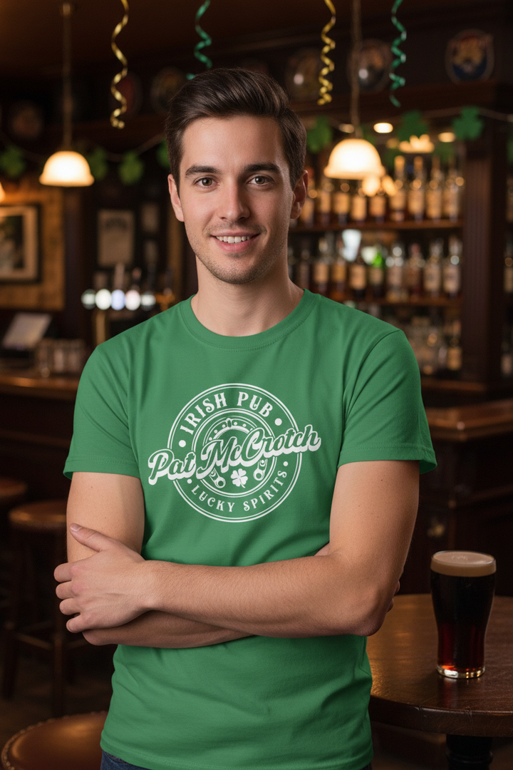 Irish pub kelly green tee hero