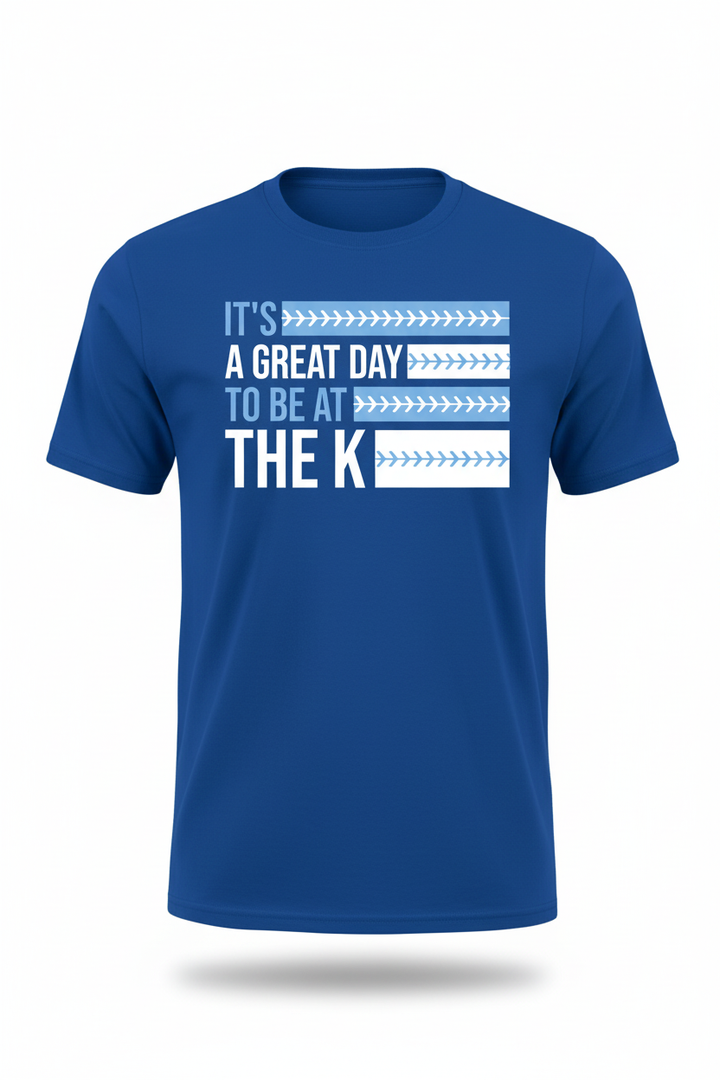 It's Time To Be At The K on Royal Blue tee