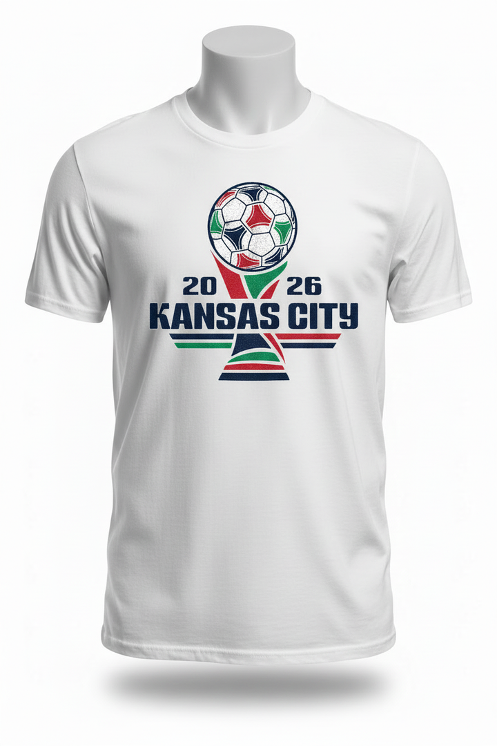 KC 2026 World Cup - White Tee Ghost Mannequin