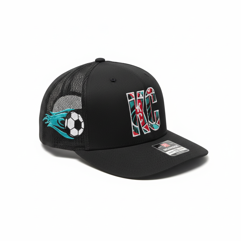 KC Current Cap - Side View White BG