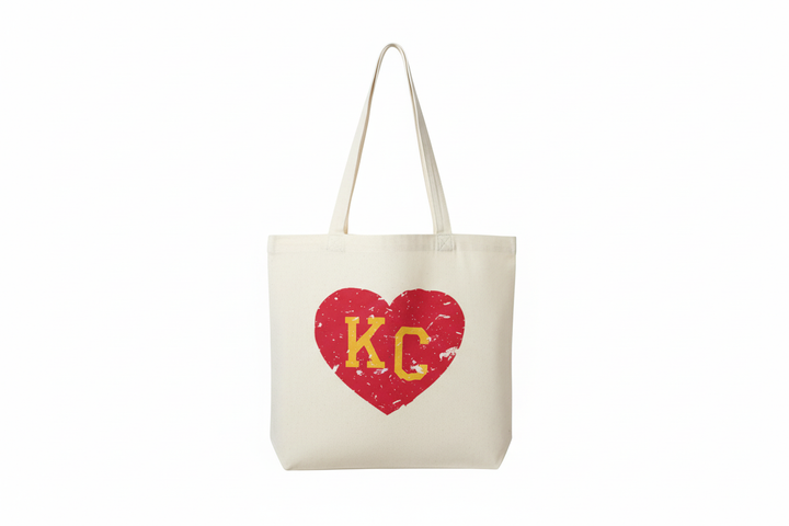 KC Heart Tote isolated