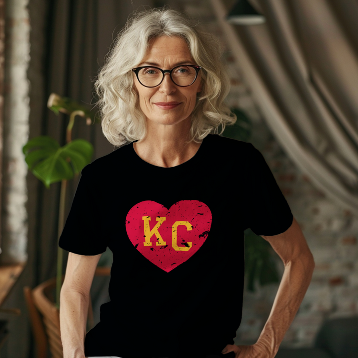 KC Heart T-Shirt | Kansas City Hometown Pride Tee