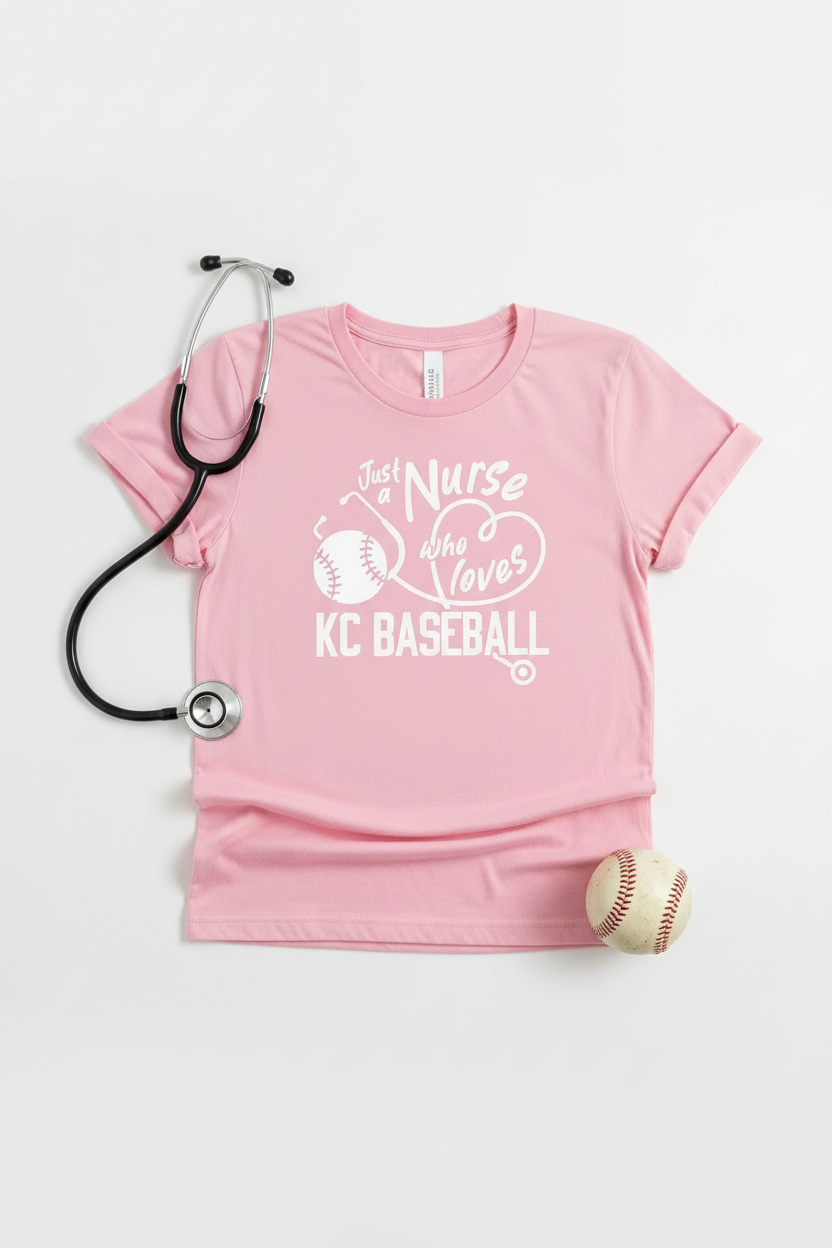 Nurse KC Baseball - Flat Lay
