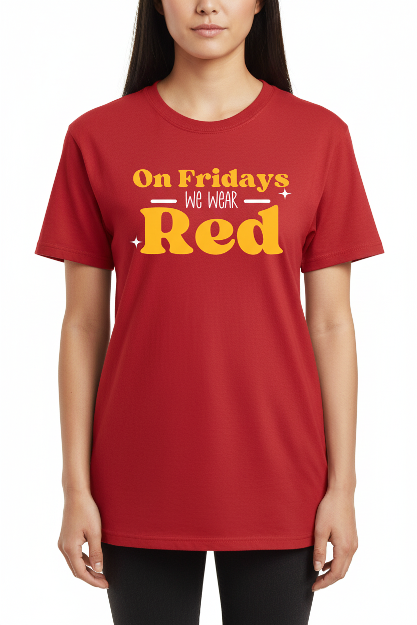 On Fridays Red – White Studio