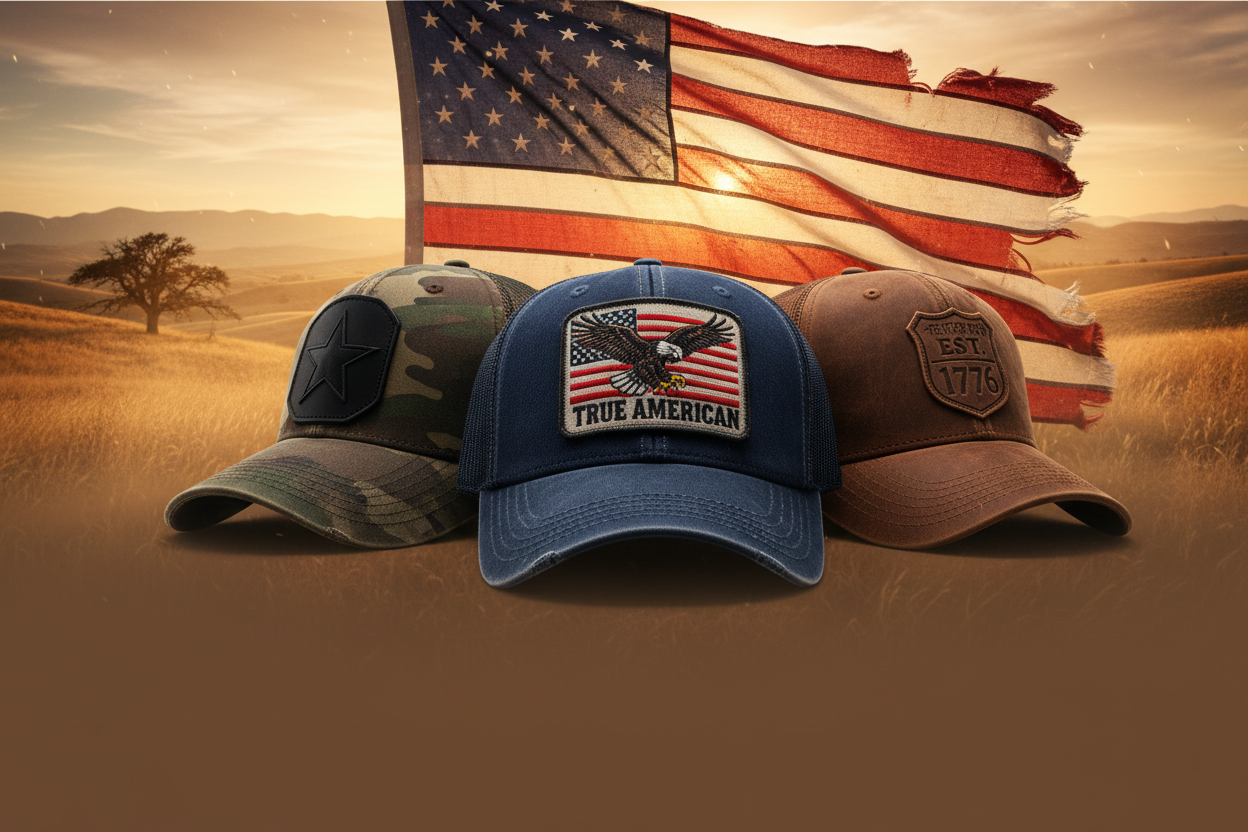 Rugged Patriotic Hats Hero