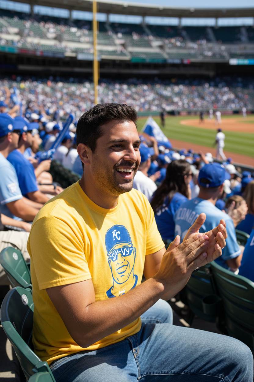 Salvy White/Yellow Tee - Stadium