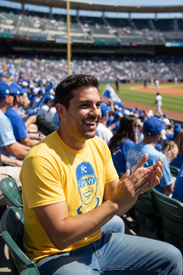 Salvy White/Yellow Tee - Stadium