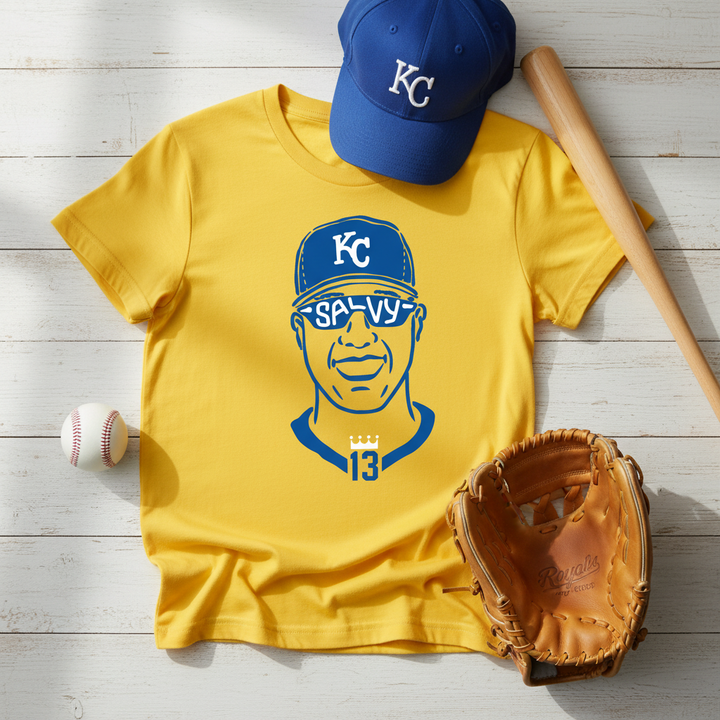 Salvy - Yellow T-Shirt Flat Lay