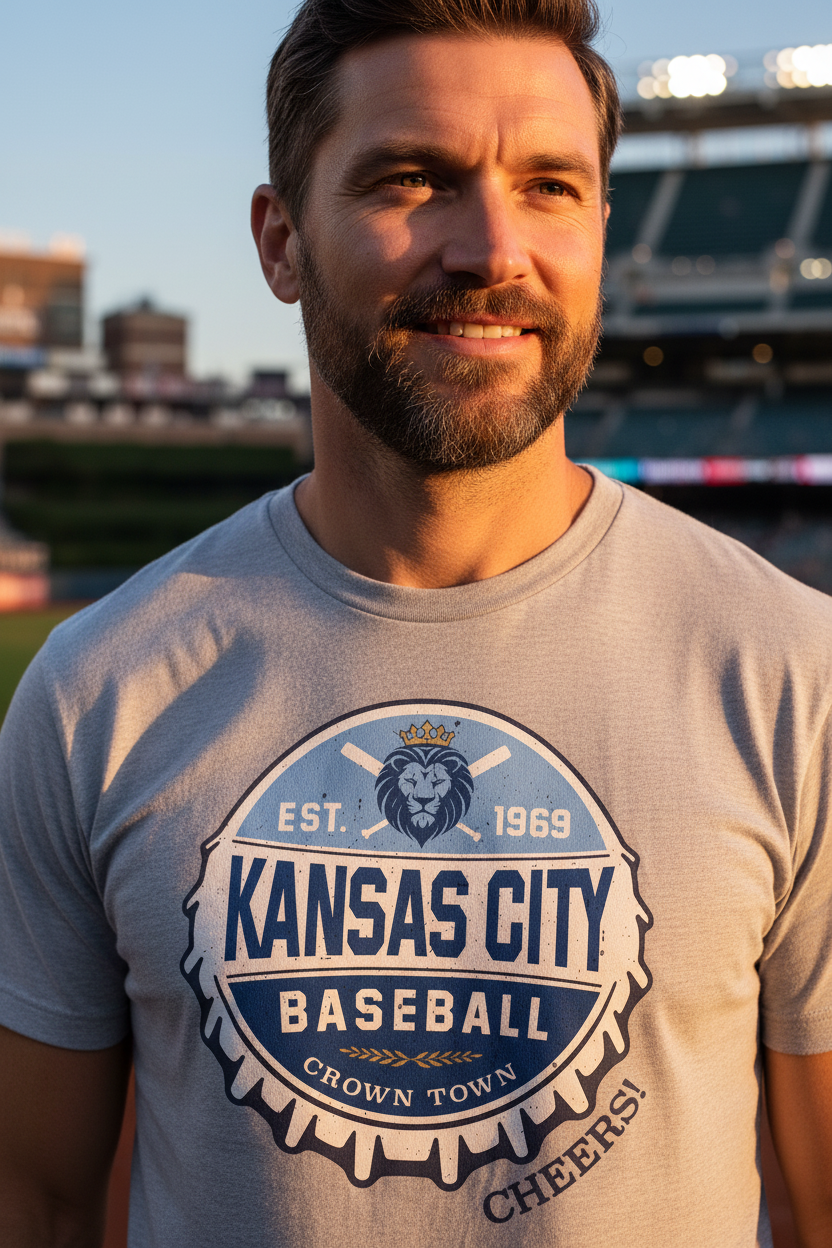 Stadium Golden Hour - Gray Tee
