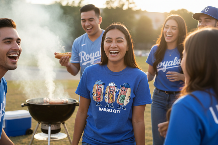 Tailgate BBQ group shot