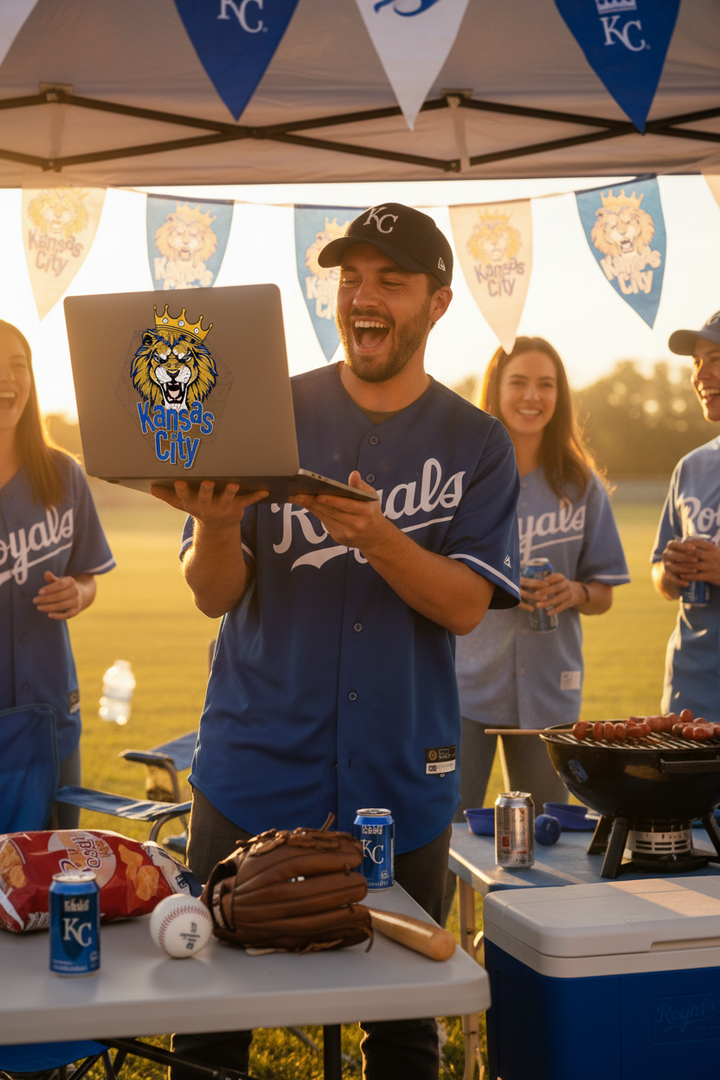 Tailgate Party Laptop Sticker