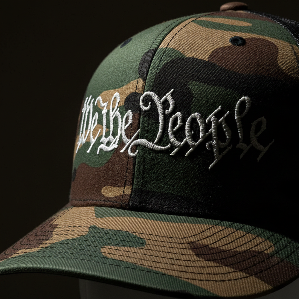 We the People Embroidery Detail