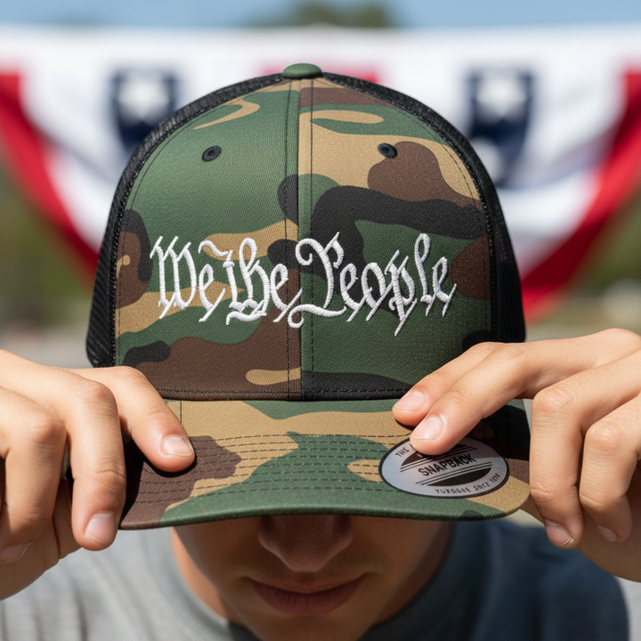 We the People Worn Close-Up