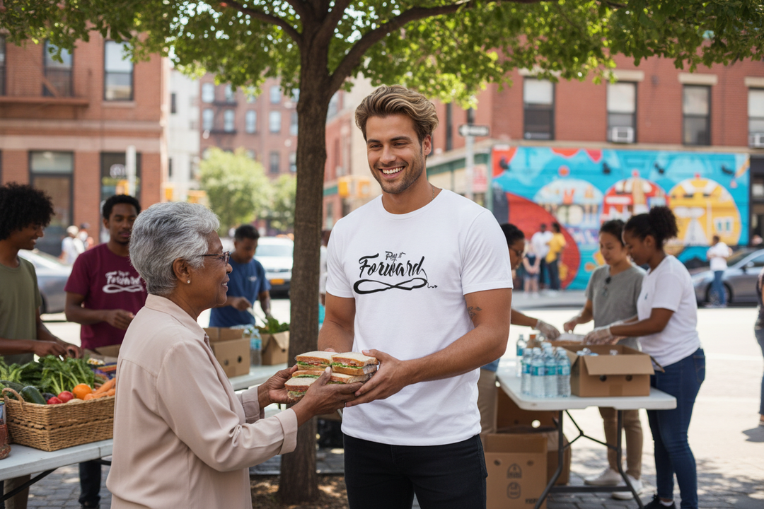 White tee - community spirit